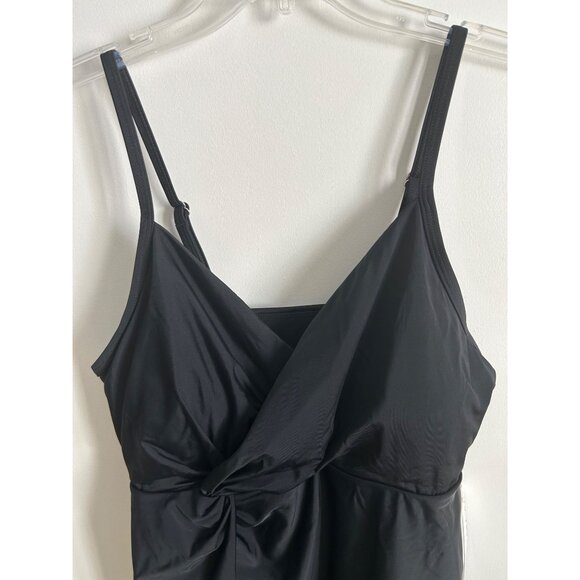 Maternity Black Wrap Swimsuit With Adjustable Straps - Size L - Picture 6 of 9
